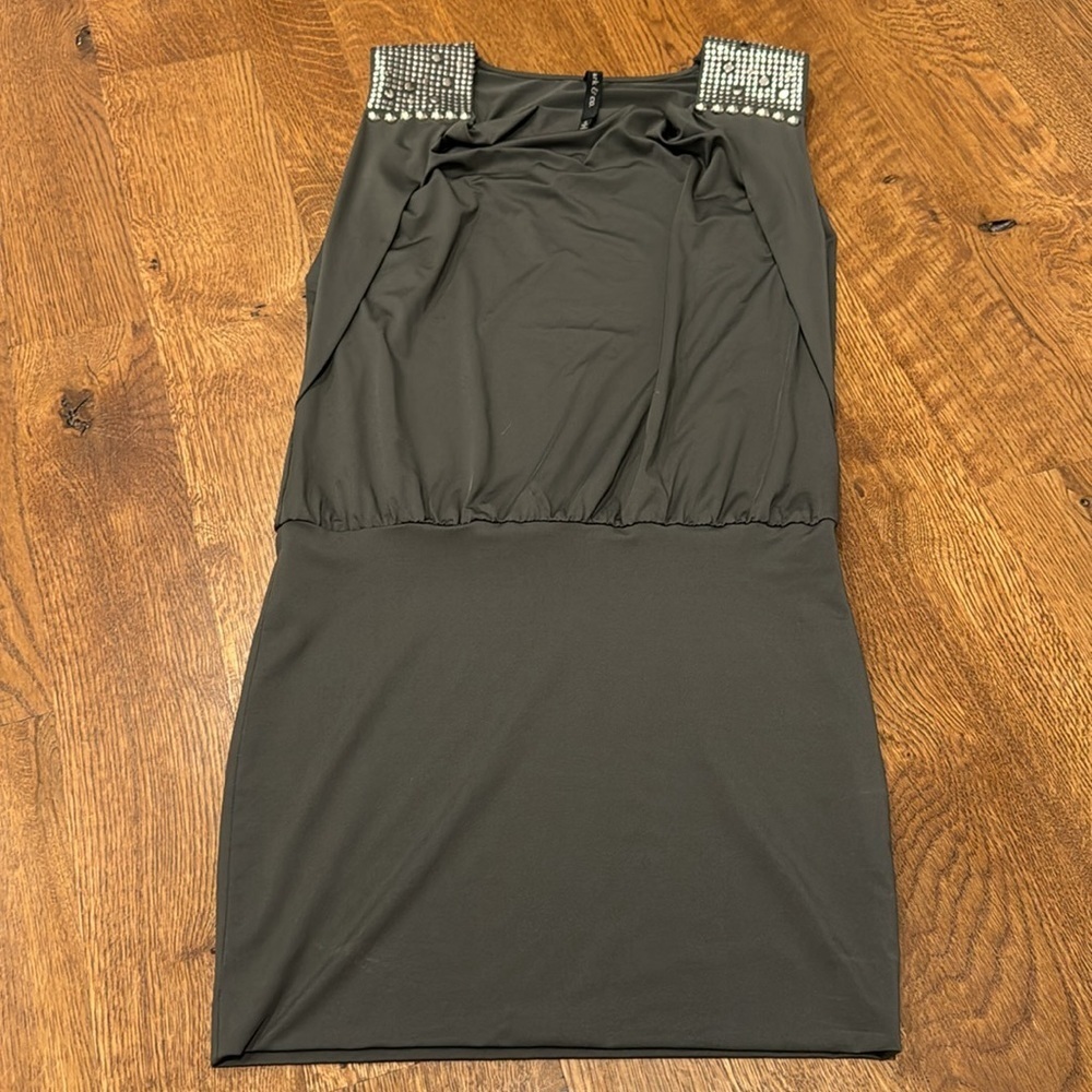 Ark & Co Women’s Midi Dress Grey and Silver Size Small